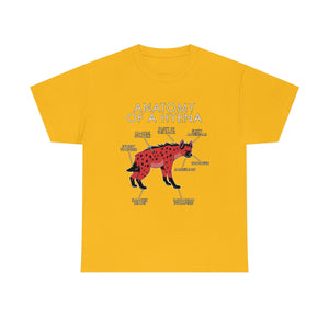 Hyena Red - T-Shirt T-Shirt Artworktee Gold S 