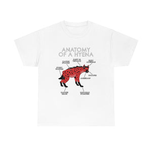 Hyena Red - T-Shirt T-Shirt Artworktee White S 