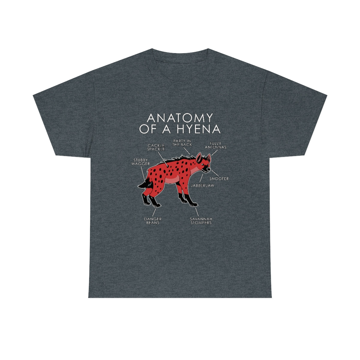 Hyena Red - T-Shirt T-Shirt Artworktee Dark Heather S 