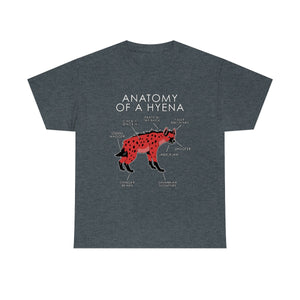 Hyena Red - T-Shirt T-Shirt Artworktee Dark Heather S 