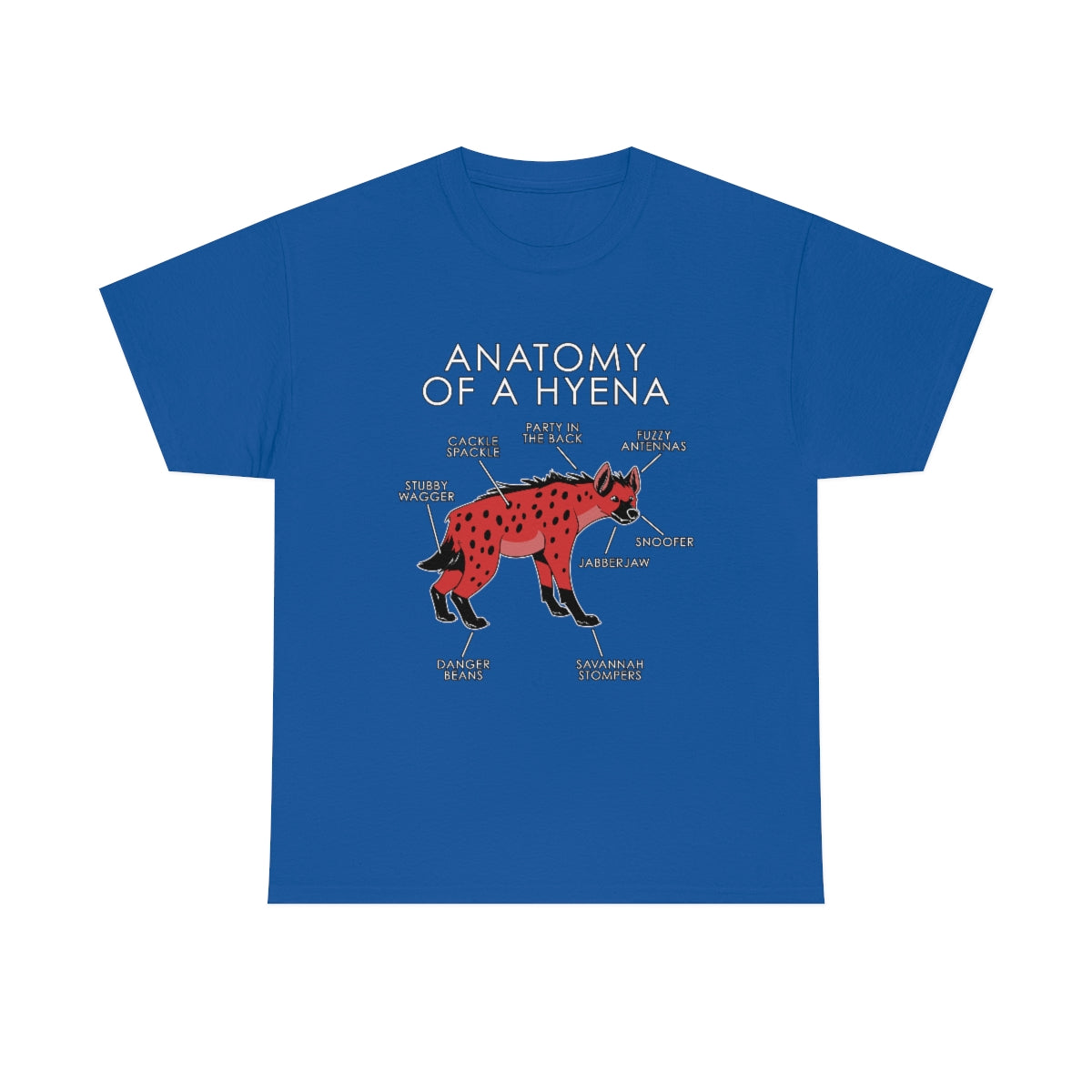 Hyena Red - T-Shirt T-Shirt Artworktee Royal Blue S 