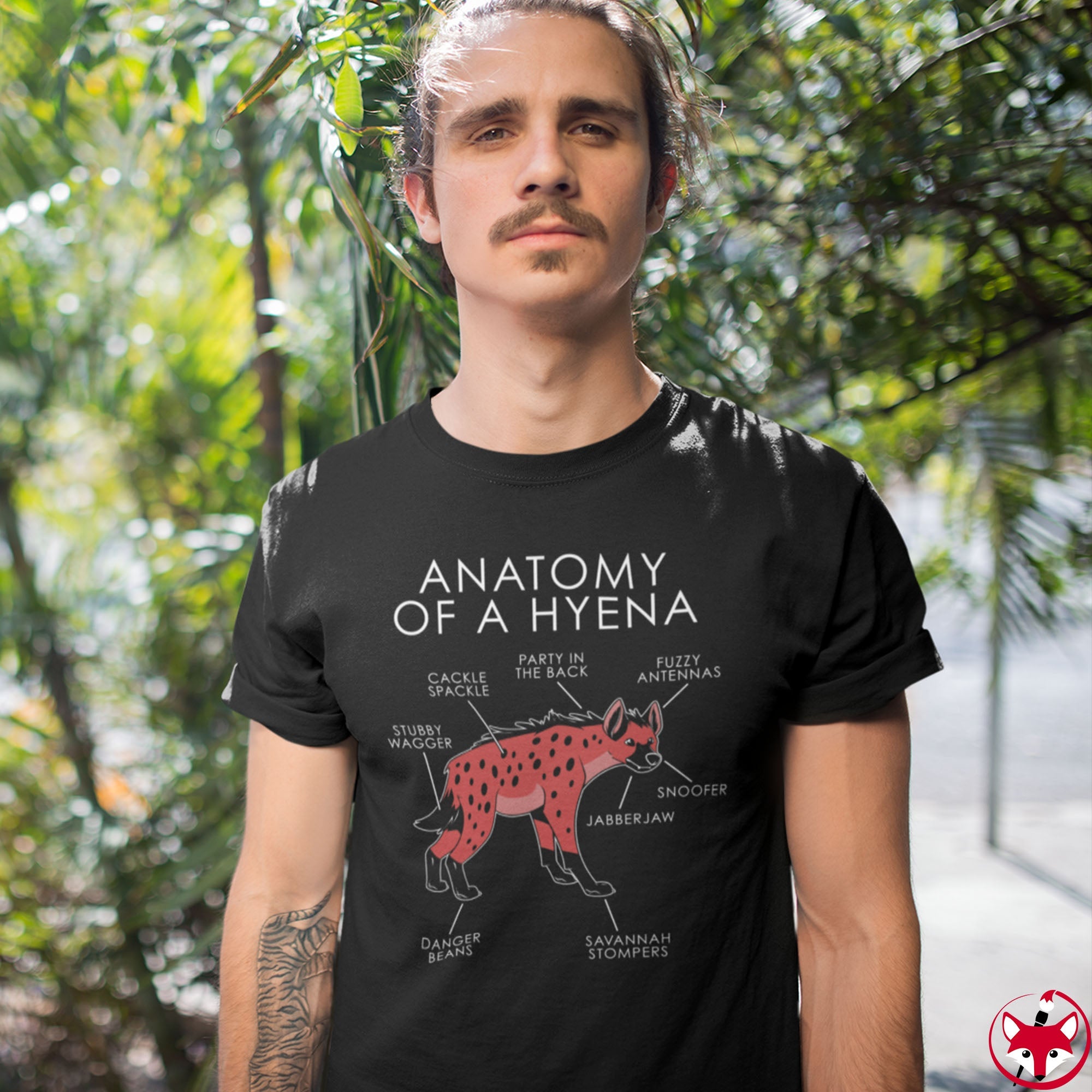 Hyena Red - T-Shirt T-Shirt Artworktee 
