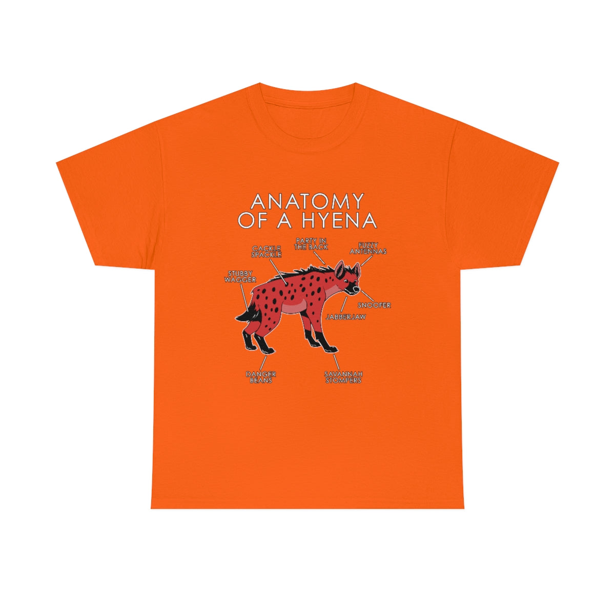 Hyena Red - T-Shirt T-Shirt Artworktee Orange S 