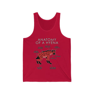 Hyena Red - Tank Top Tank Top Artworktee Red XS 