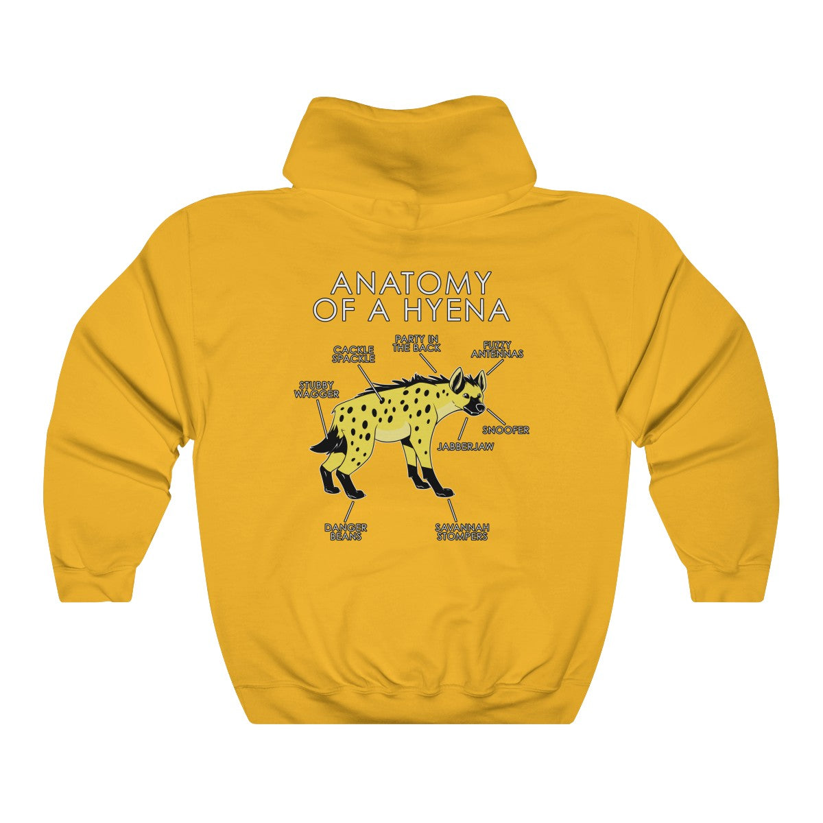 Hyena Yellow - Hoodie Hoodie Artworktee Gold S 