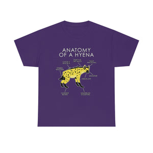 Hyena Yellow - T-Shirt T-Shirt Artworktee Purple S 