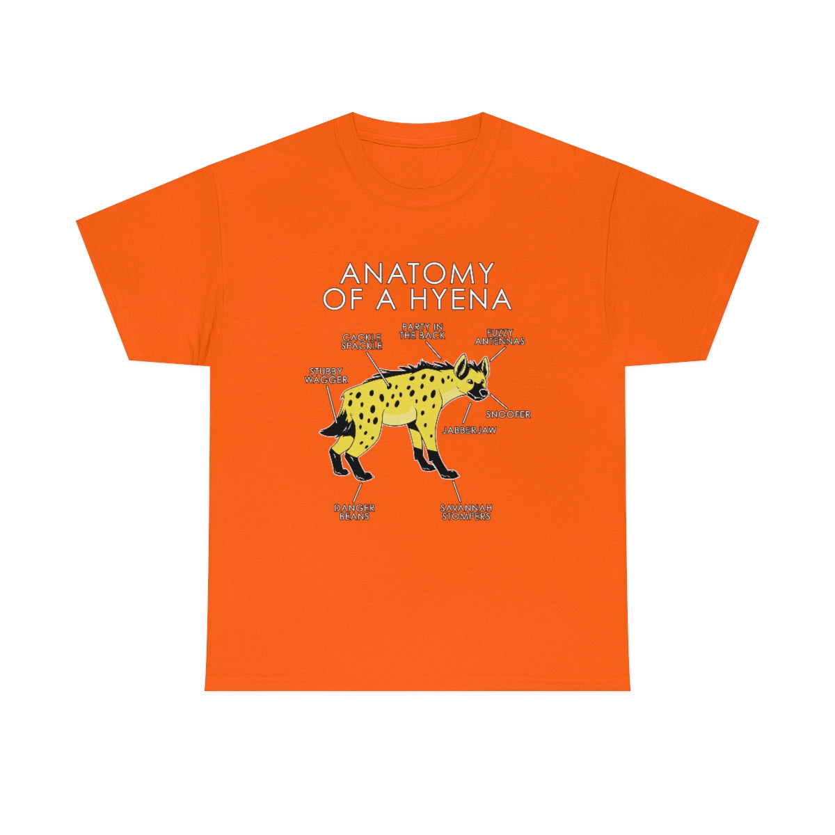 Hyena Yellow - T-Shirt T-Shirt Artworktee Orange S 