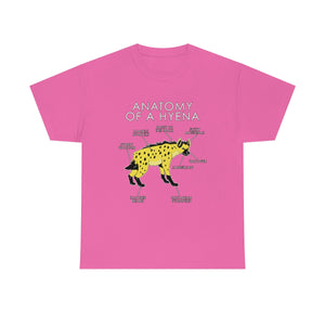 Hyena Yellow - T-Shirt T-Shirt Artworktee Pink S 