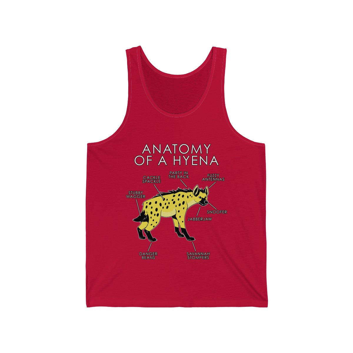 Hyena Yellow - Tank Top Tank Top Artworktee Red XS 