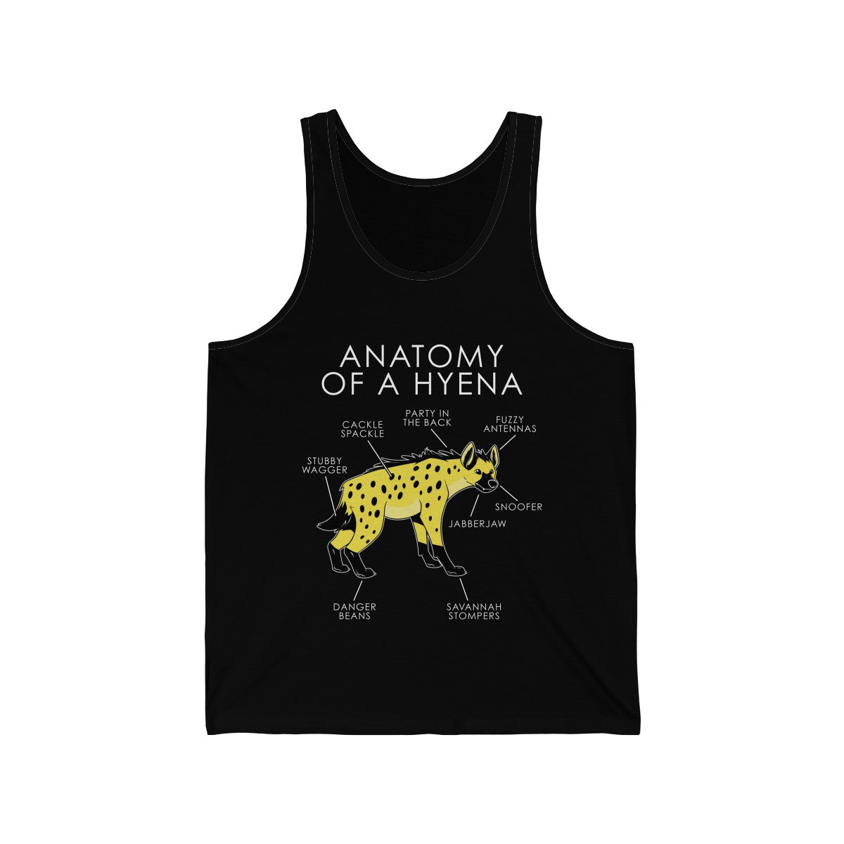 Hyena Yellow - Tank Top Tank Top Artworktee Black XS 