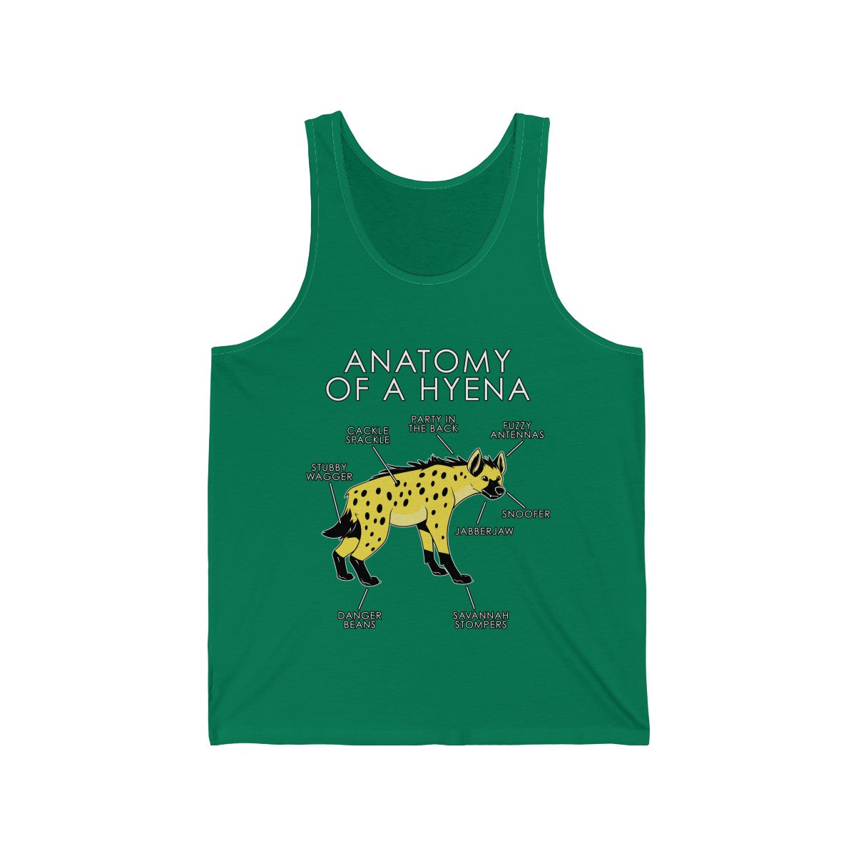 Hyena Yellow - Tank Top Tank Top Artworktee Green XS 