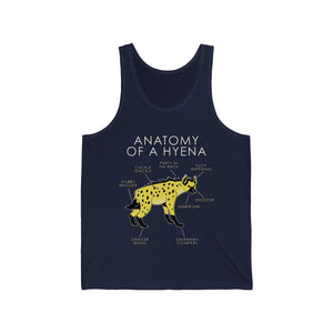 Hyena Yellow - Tank Top Tank Top Artworktee Navy Blue XS 