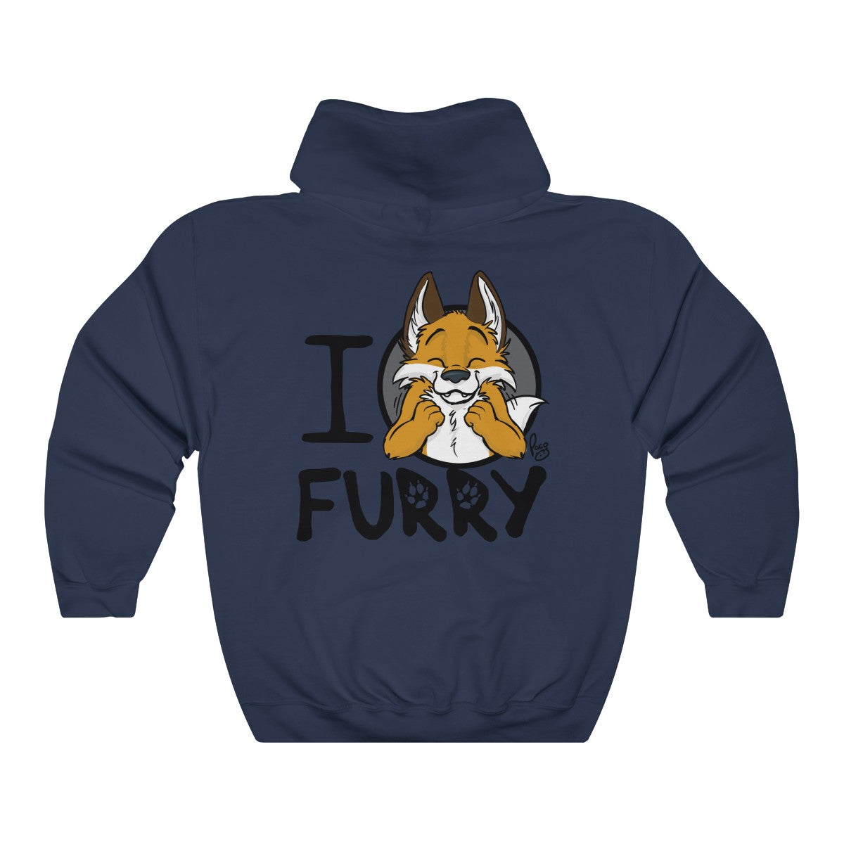 I Fox Furry - Hoodie Hoodie Paco Panda Navy Blue S 