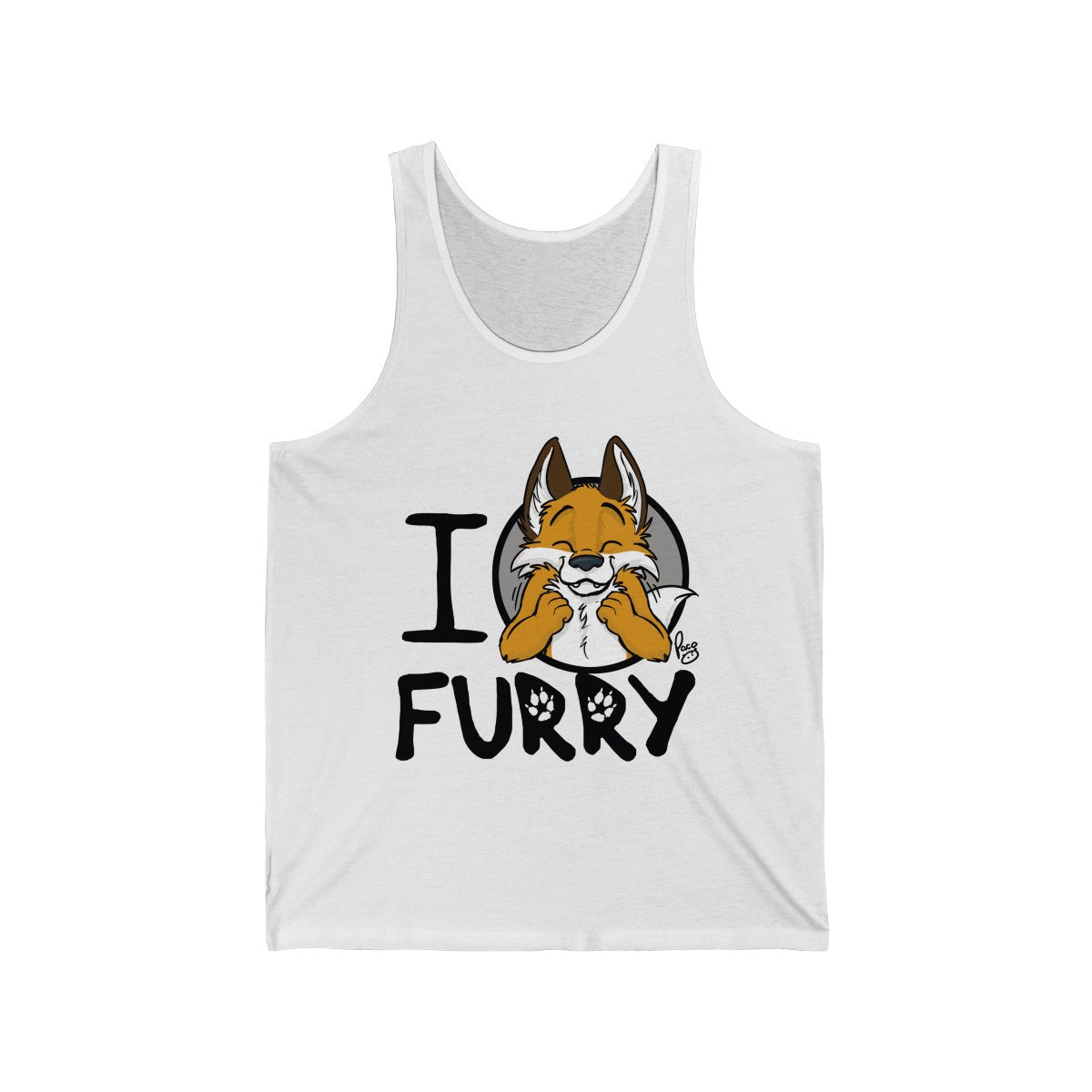 I Fox Furry - Tank Top Tank Top Paco Panda White XS 