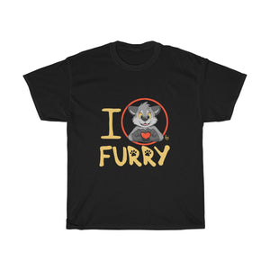 I Wolf Furry - T-Shirt T-Shirt Paco Panda Black S 