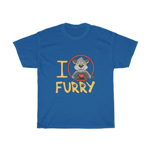I Wolf Furry - T-Shirt T-Shirt Paco Panda Royal Blue S 