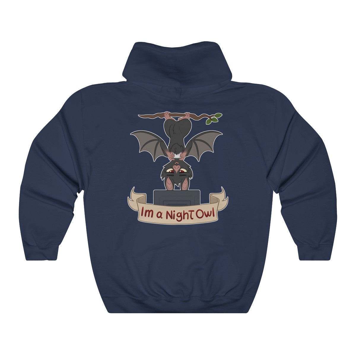 I am a Night Owl - Hoodie Hoodie Artworktee Navy Blue S 
