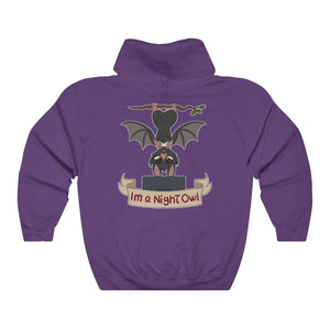 I am a Night Owl - Hoodie Hoodie Artworktee Purple S 