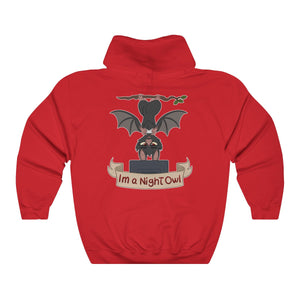 I am a Night Owl - Hoodie Hoodie Artworktee Red S 