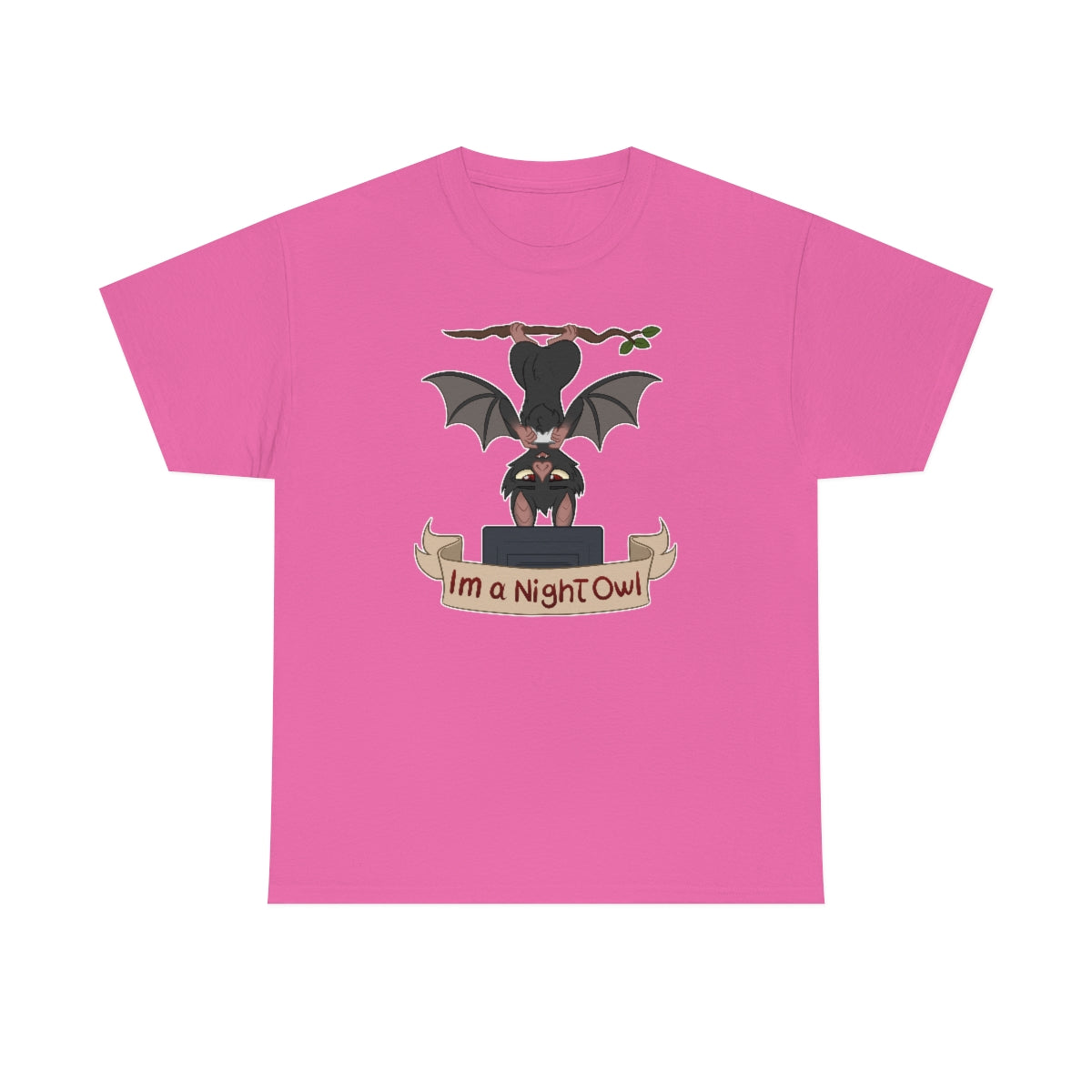 I am a Night Owl - T-Shirt T-Shirt Artworktee Pink S 