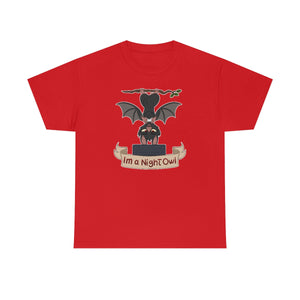 I am a Night Owl - T-Shirt T-Shirt Artworktee Red S 