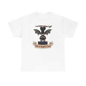 I am a Night Owl - T-Shirt T-Shirt Artworktee White S 