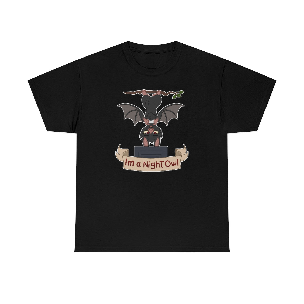 I am a Night Owl - T-Shirt T-Shirt Artworktee Black S 