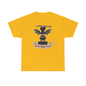I am a Night Owl - T-Shirt T-Shirt Artworktee Gold S 