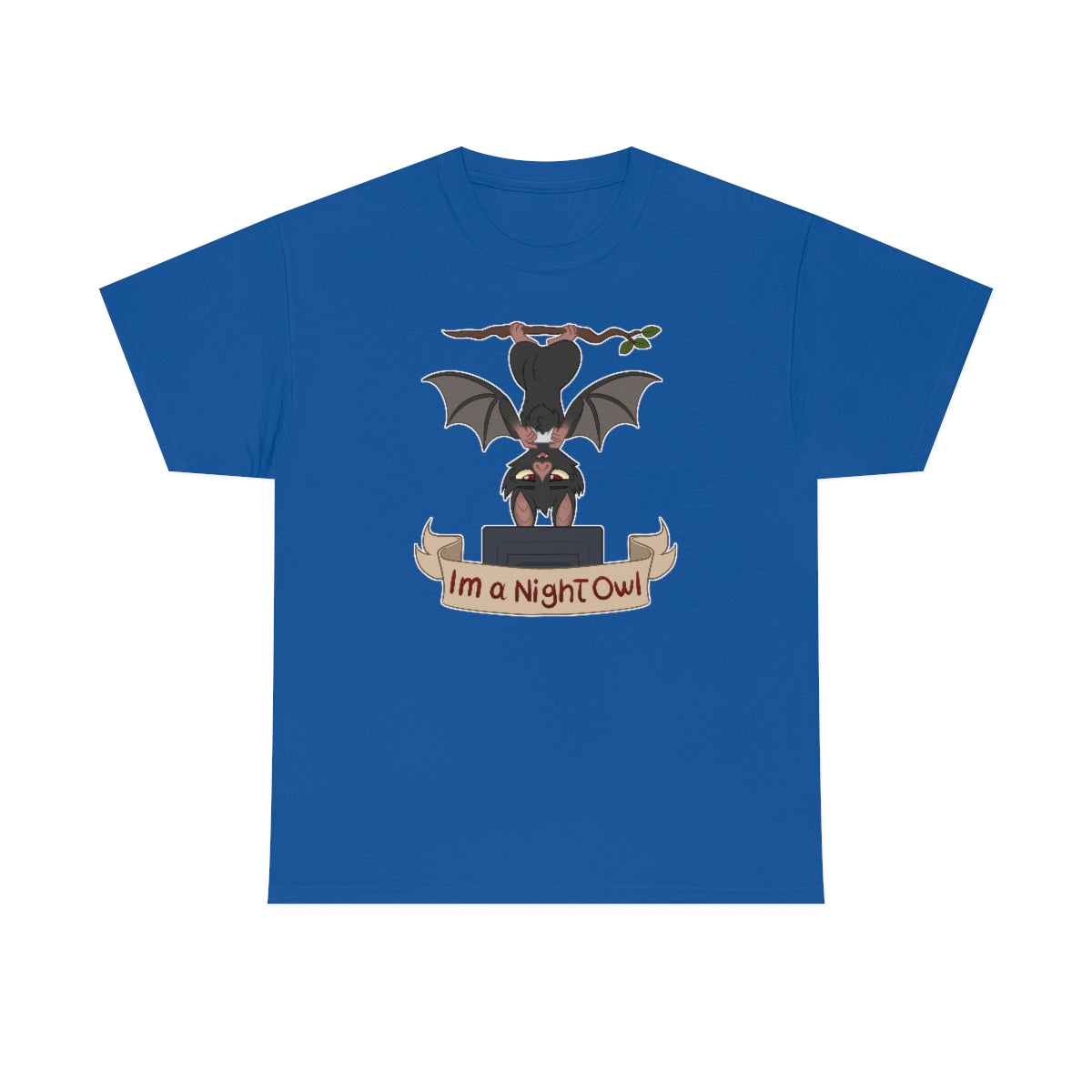 I am a Night Owl - T-Shirt T-Shirt Artworktee Royal Blue S 