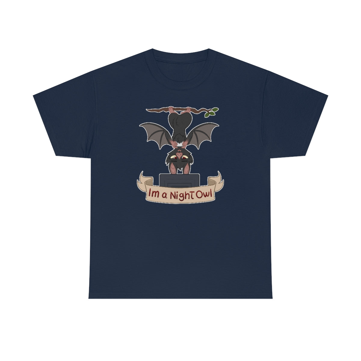 I am a Night Owl - T-Shirt T-Shirt Artworktee Navy Blue S 