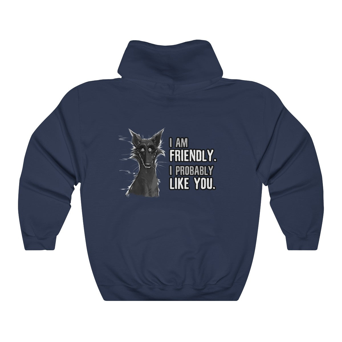I probably DON'T hate you - Hoodie Hoodie Cyamallo Navy Blue S 
