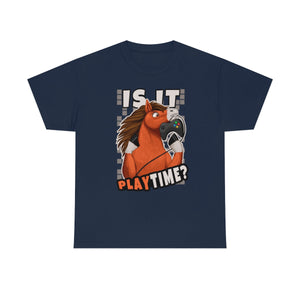 Is It Playtime - T-Shirt T-Shirt Artworktee Navy Blue S 