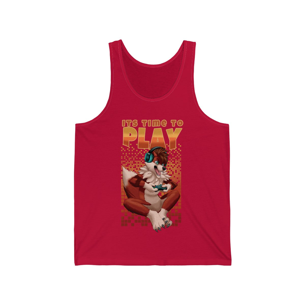 Its Time to Play - Tank Top Tank Top Artworktee Red XS 