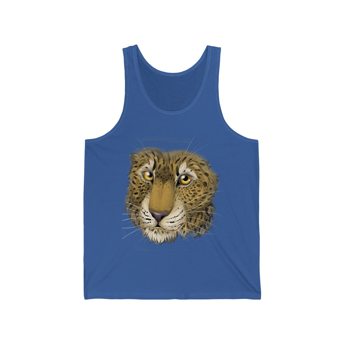 Leopard - Tank Top Tank Top Dire Creatures Royal Blue XS 