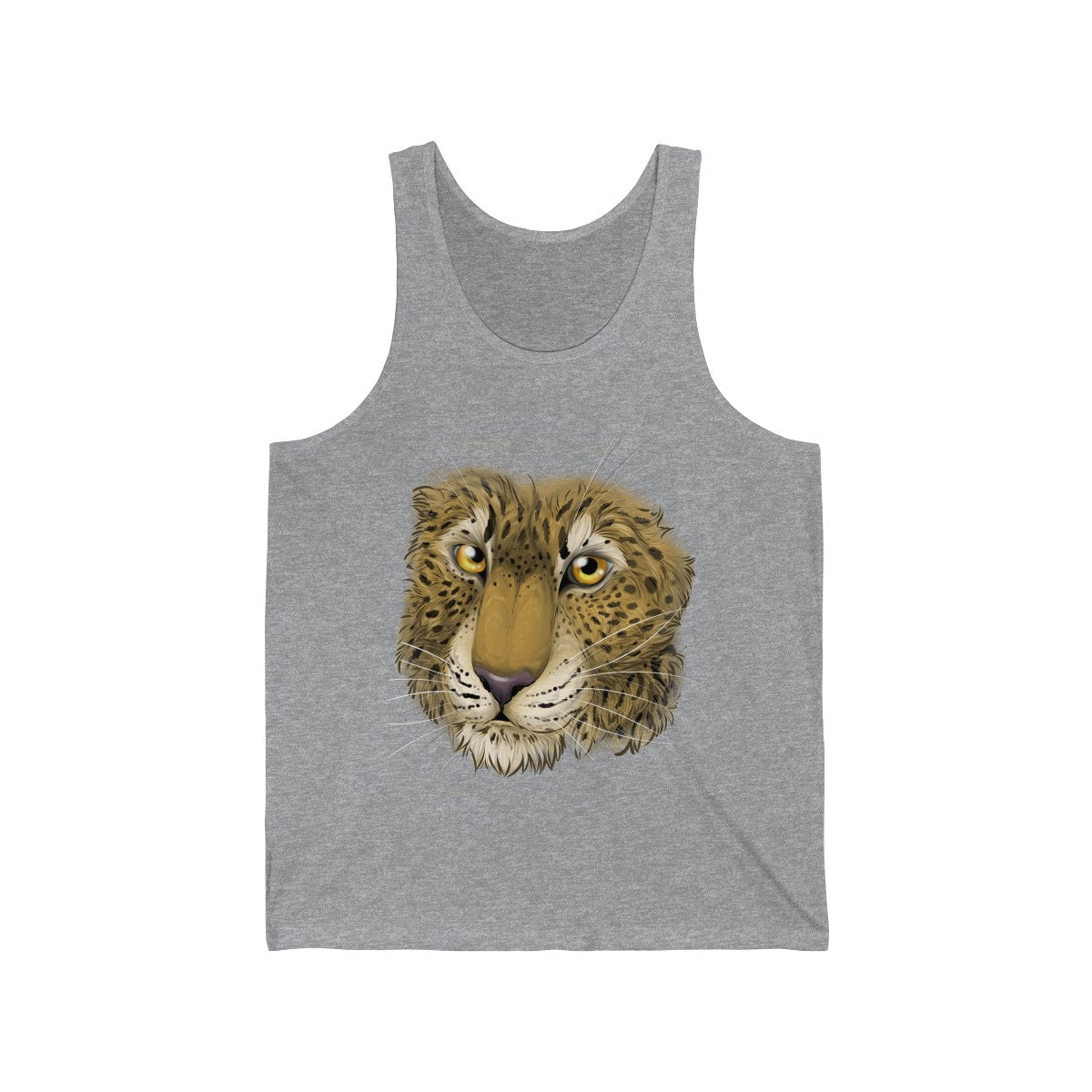 Leopard - Tank Top Tank Top Dire Creatures Heather XS 