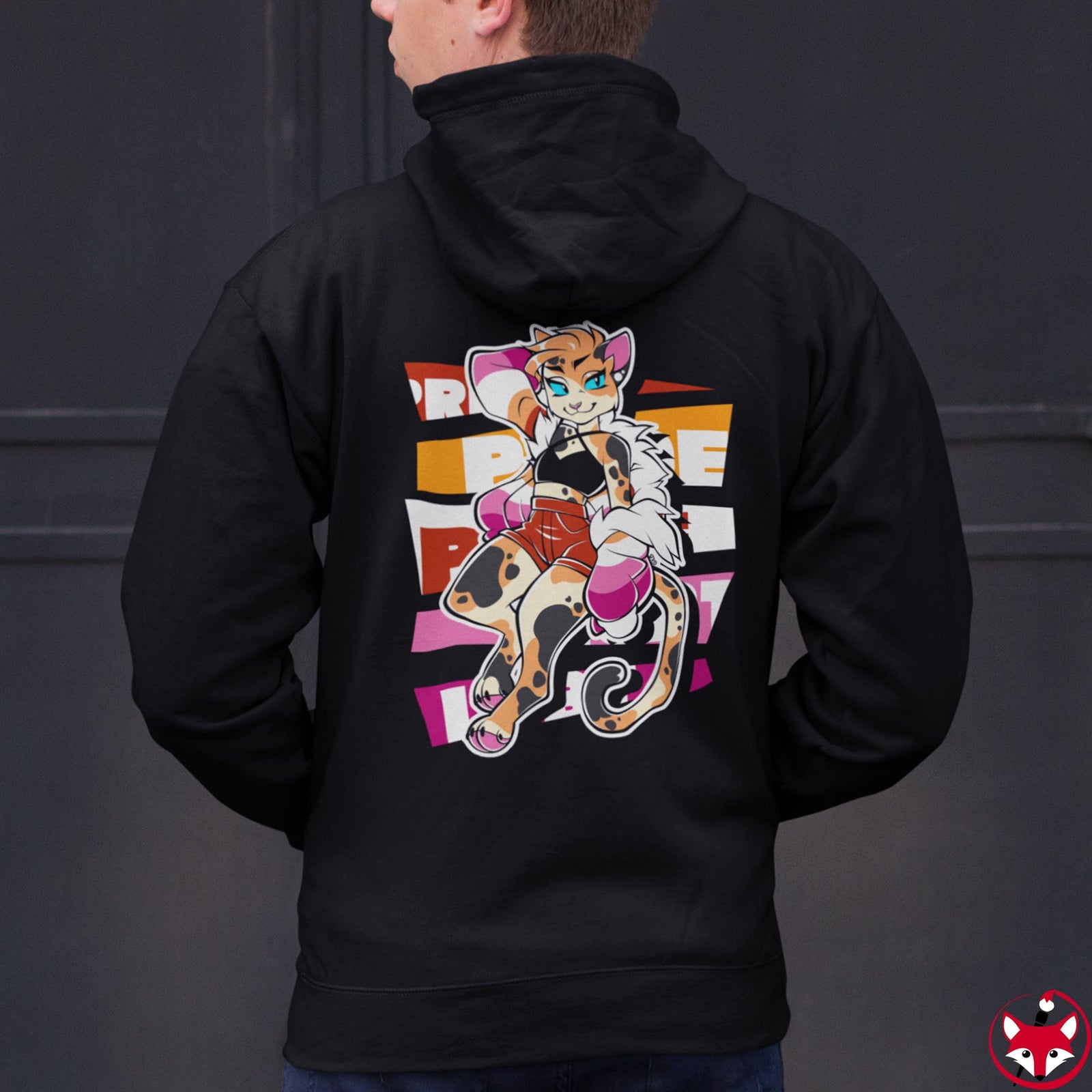 Lesbian Pride Jessica Cat - Hoodie Hoodie Artworktee 