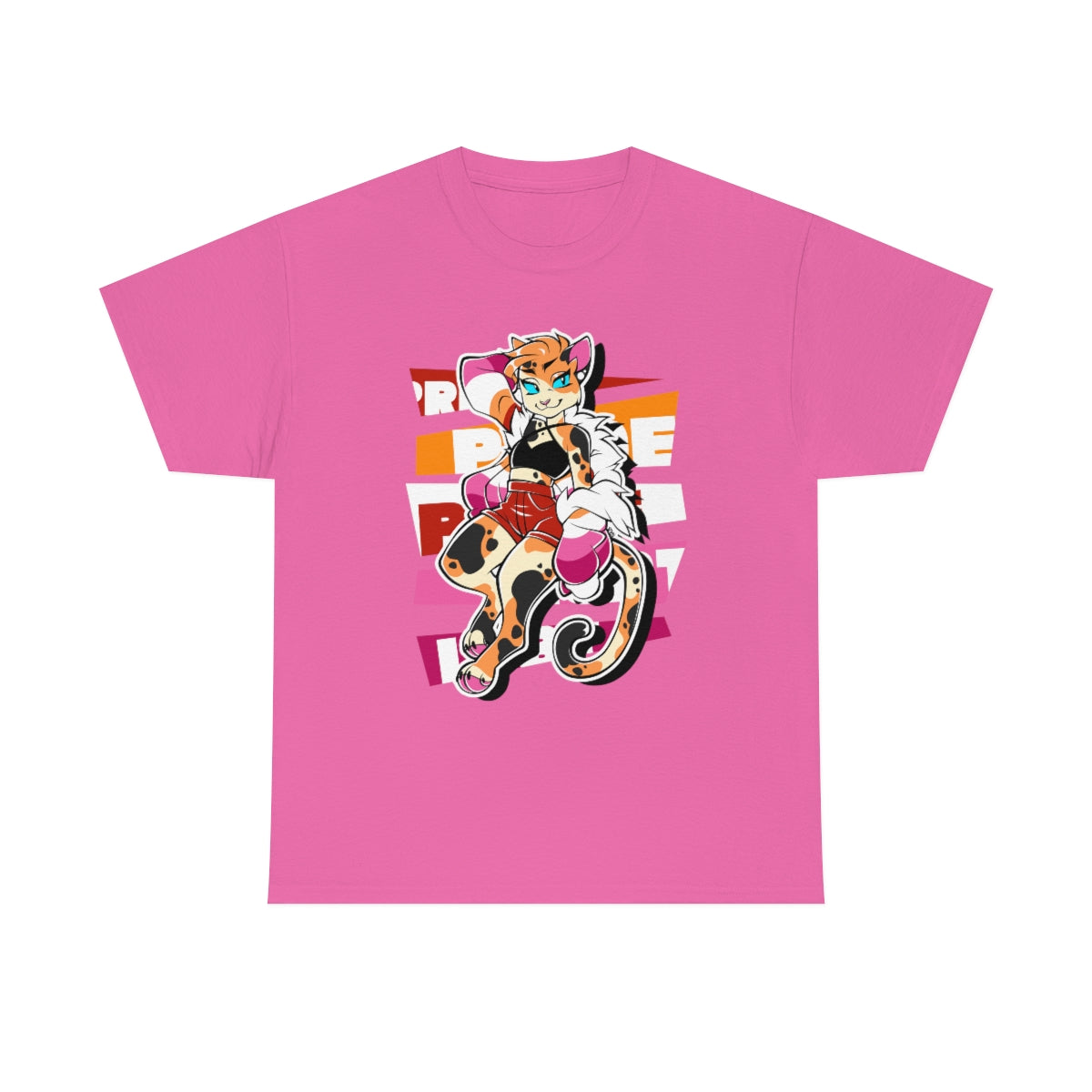 Lesbian Pride Jessica Cat - T-Shirt T-Shirt Artworktee Pink S 