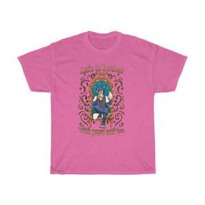 Life is better with Paws and Tea - T-Shirt T-Shirt Artemis Wishfoot Pink S 