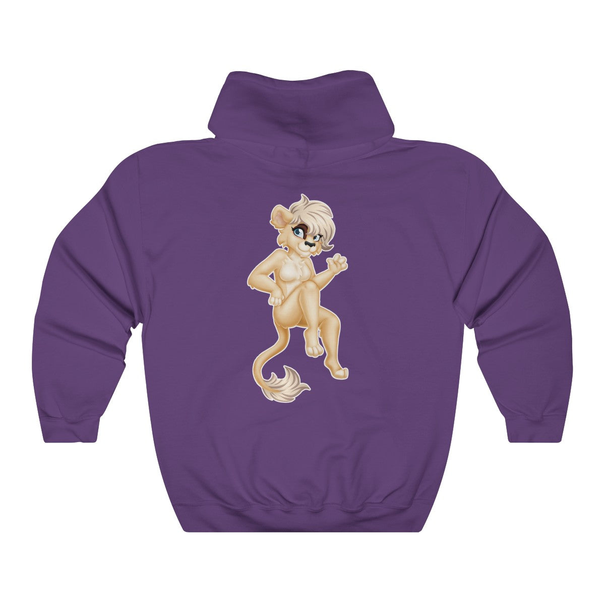 Lion Girl - Hoodie Hoodie Artworktee Purple S 