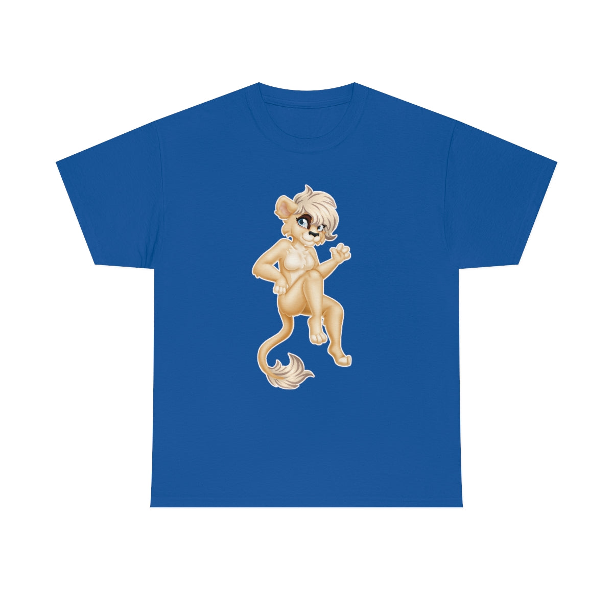 Lion Girl - T-Shirt T-Shirt Artworktee Royal Blue S 