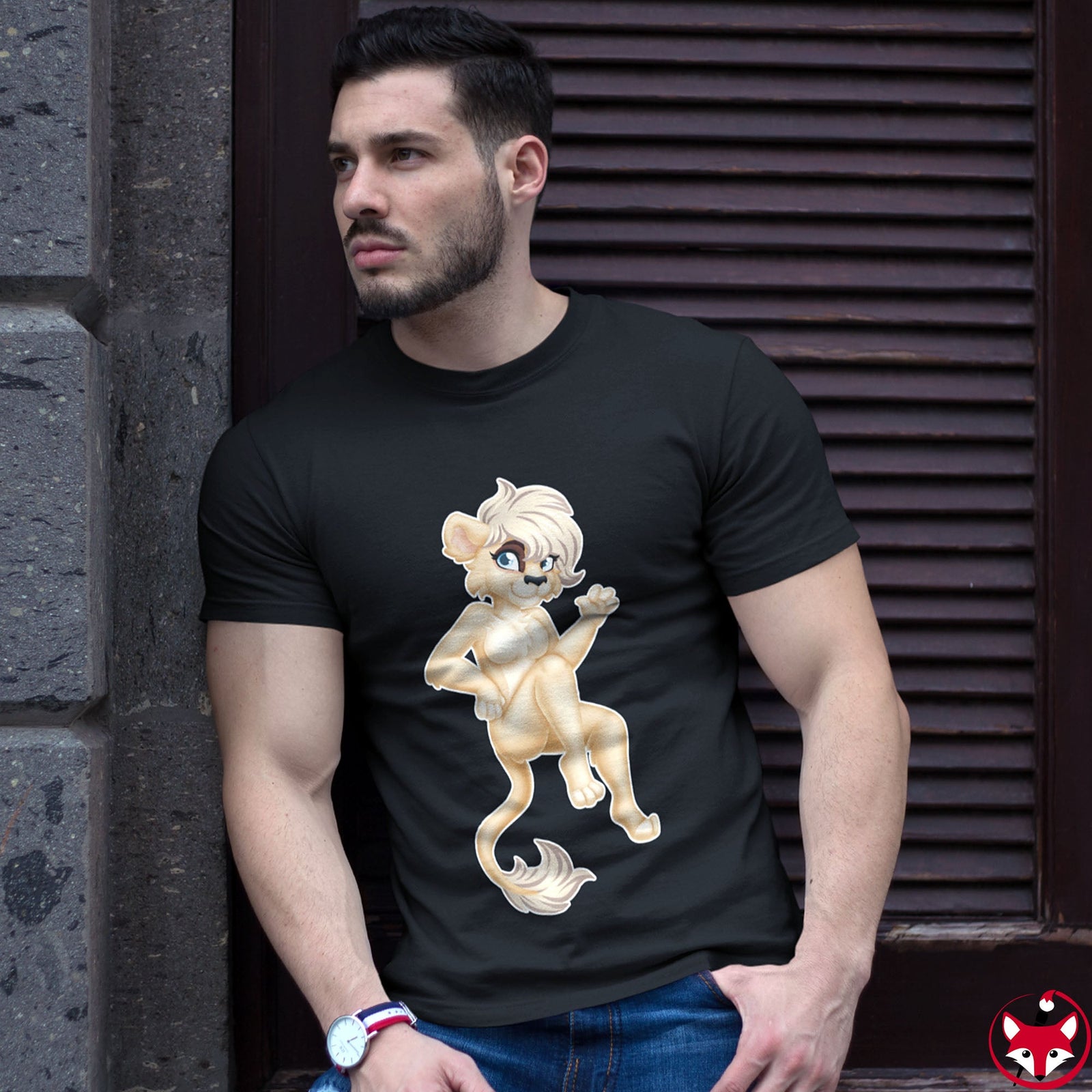 Lion Girl - T-Shirt T-Shirt Artworktee 