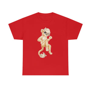 Lion Girl - T-Shirt T-Shirt Artworktee Red S 