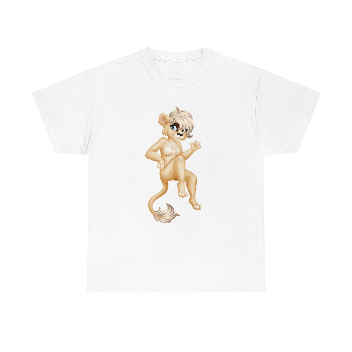 Lion Girl - T-Shirt T-Shirt Artworktee White S 