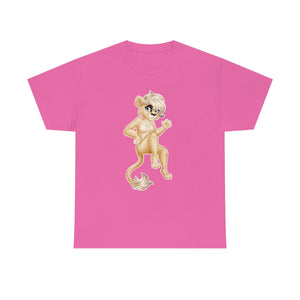 Lion Girl - T-Shirt T-Shirt Artworktee Pink S 