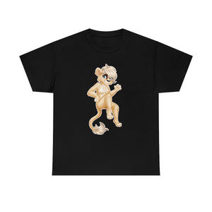 Lion Girl - T-Shirt T-Shirt Artworktee Black S 