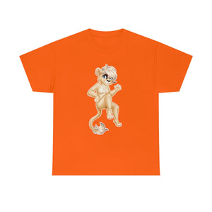 Lion Girl - T-Shirt T-Shirt Artworktee Orange S 