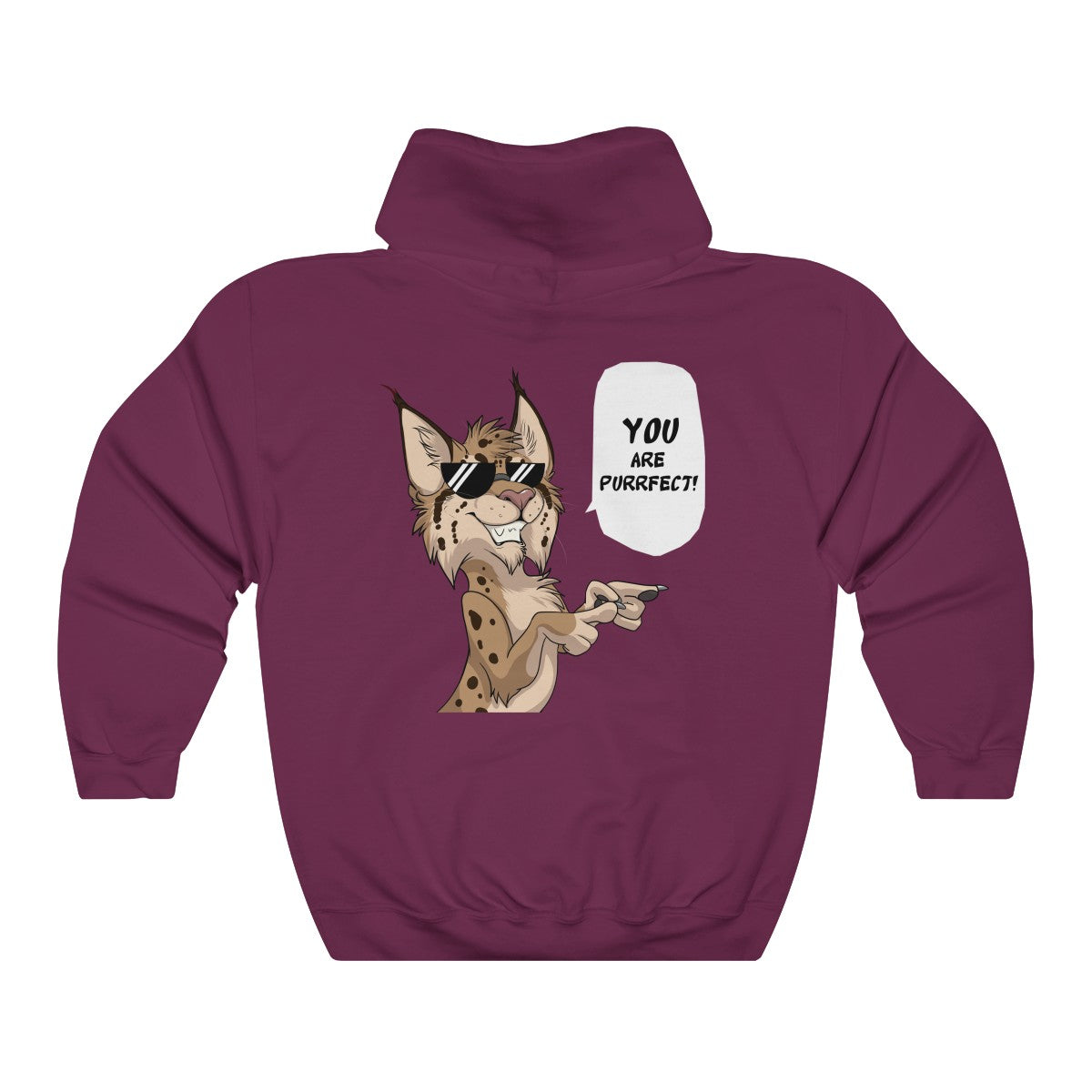 Lynx - Hoodie Hoodie Dire Creatures Maroon S 