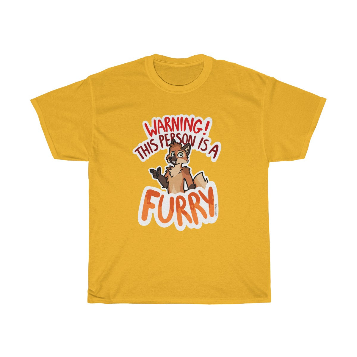Maned Wolf - T-Shirt T-Shirt Sammy The Tanuki Gold S 