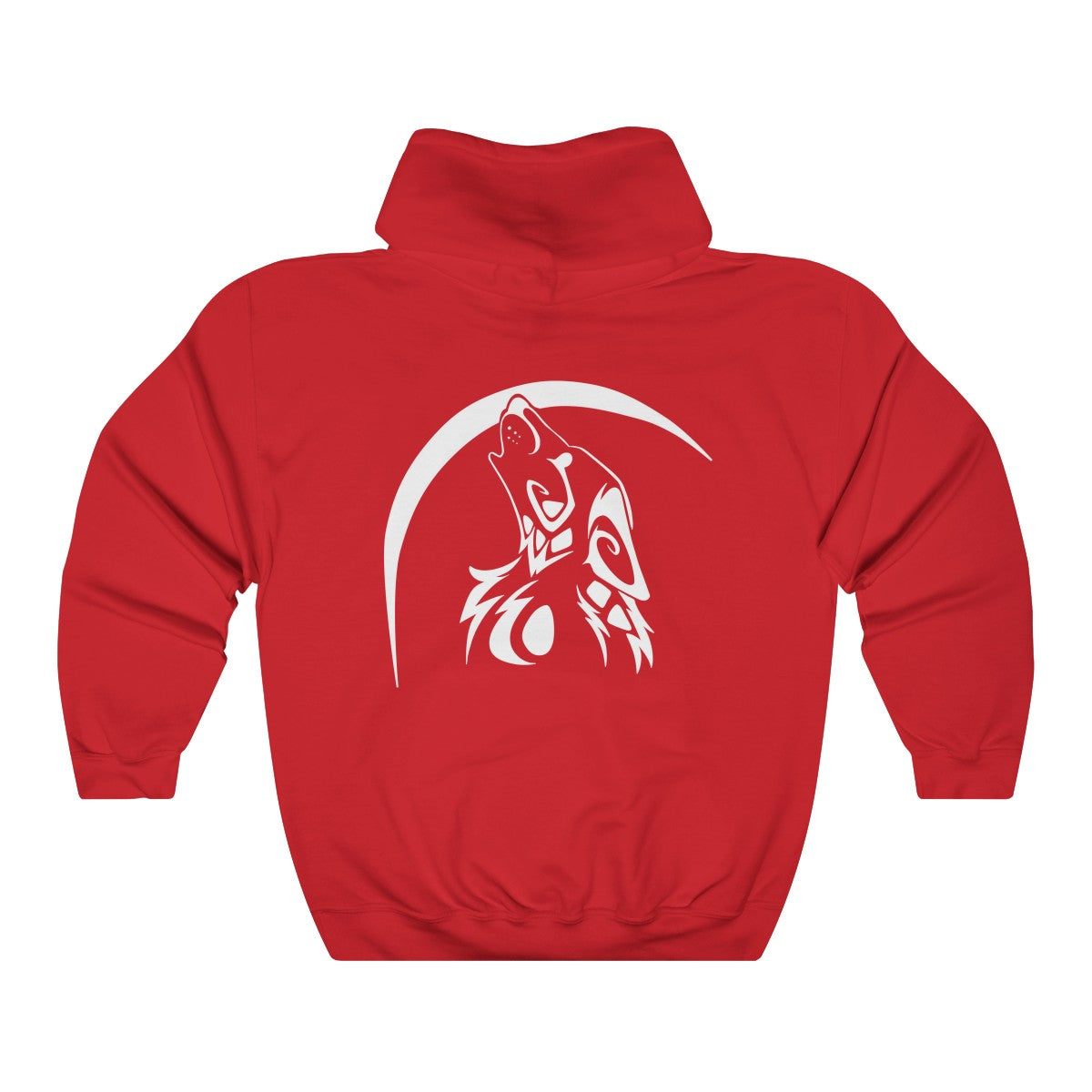 Moon Wolf - Hoodie Hoodie Dire Creatures Red S 