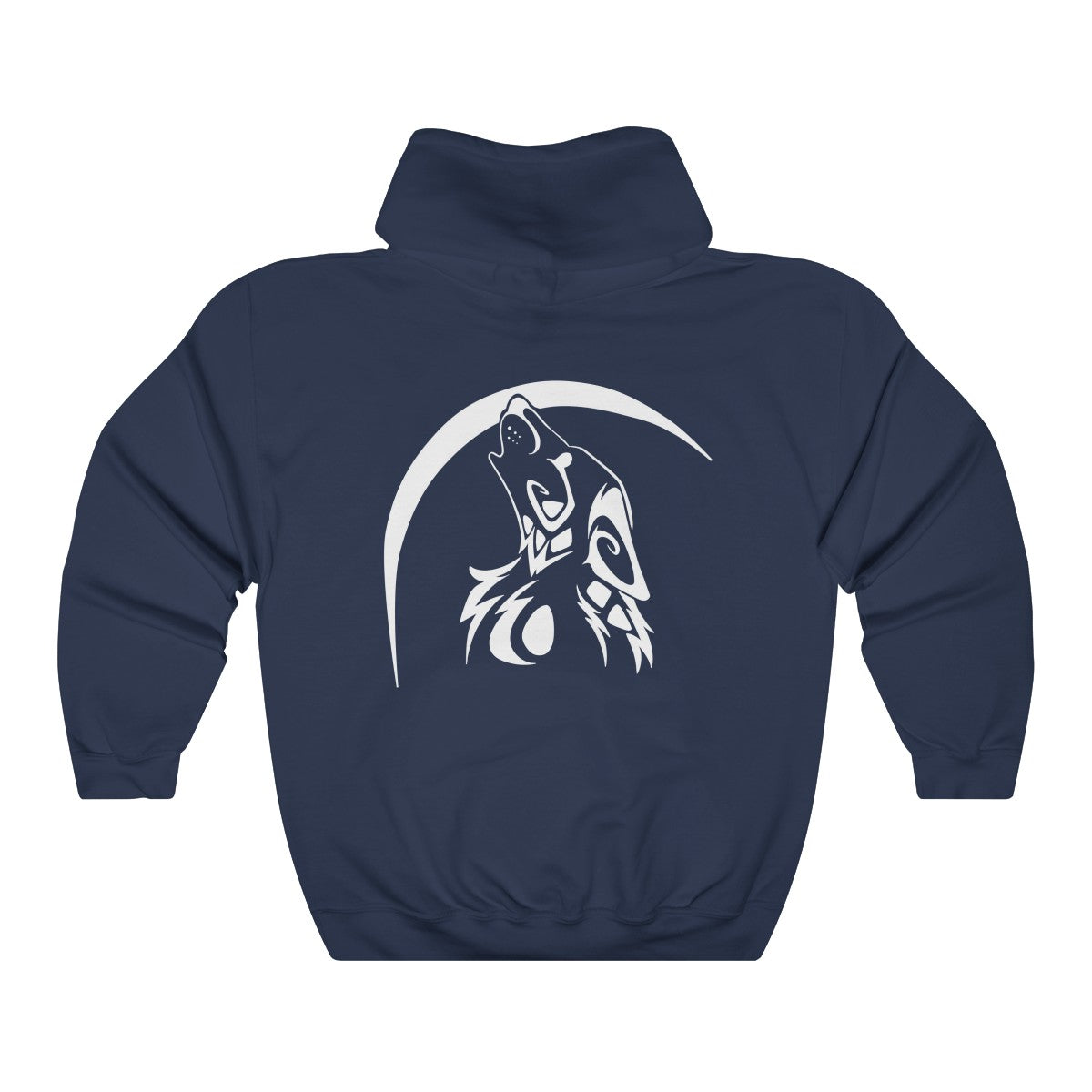 Moon Wolf - Hoodie Hoodie Dire Creatures Navy Blue S 